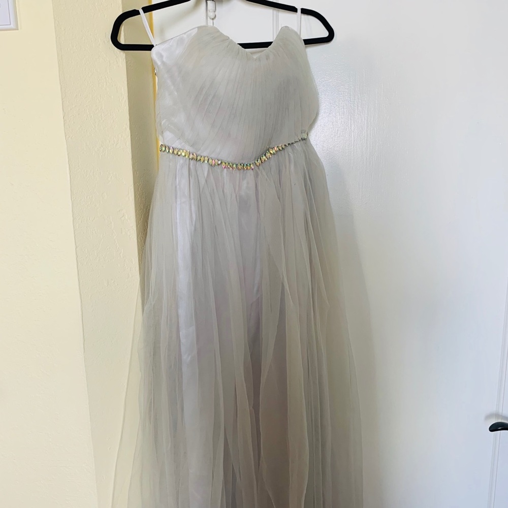 Brand new dress elegant design with hand sew gems